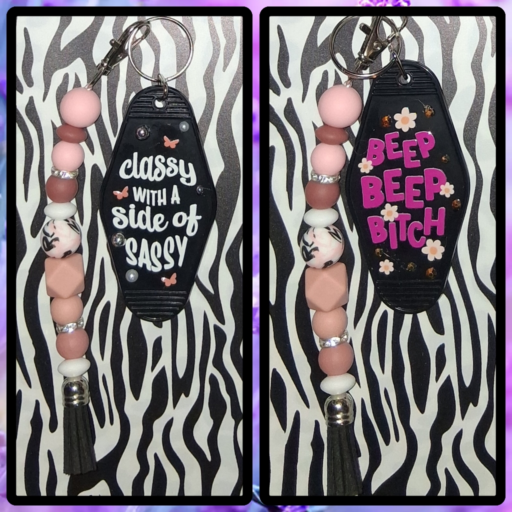 Keychain Dual Sided With 2 Different Looks Nwot 6 12 Inches Long